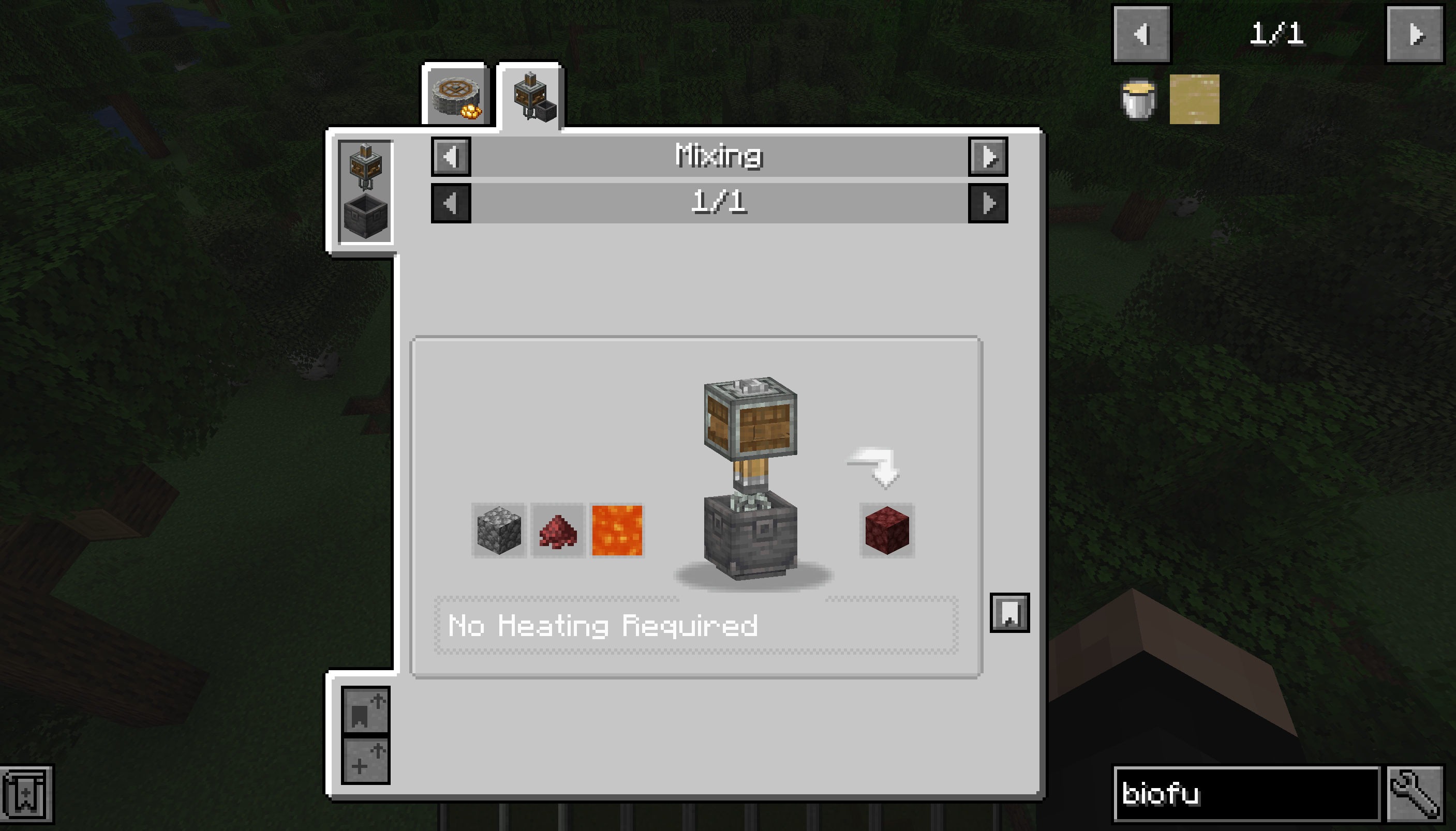 The JEI recepie for Netherrack added by CnA